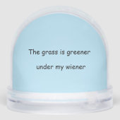 Wire Hair Dachshunnd Snow Wereldbol Sneeuwbol (Achterkant)