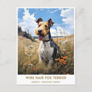  Wire Hair Fox Terrier Briefkaart