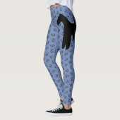 Wire Hair Fox Terrier Hearts Patroon Leggings (Links)