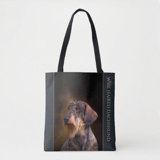 Wire Haire Dachshund-Canvas tas (Voorkant)