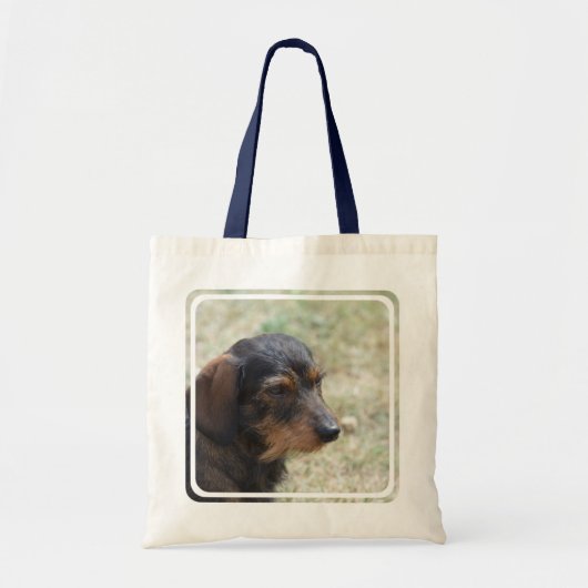 Wire Haire Daschund Dog Tote Bag (Voorkant)