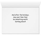 Wire Haire Jack Russell Terrier Funny Kerstmis (Binenzijde Horizontaal (Onderkant))