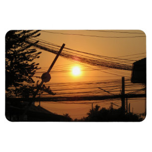 Wired Sunset ... Krung Thep, Thailand Magneet