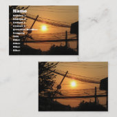 Wired Sunset ... Krung Thep, Thailand Visitekaartje (Voorkant / Achterkant)
