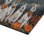 Wirefox Terrier Halloween Spooky Snijplank (Hoek)