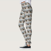 Wirefox Terrier Hond in Sneeuw Kerstmis Leggings (Links)