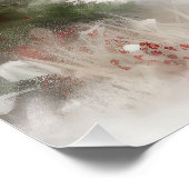 Wirefox Terrier Hond in Sneeuw Kerstmis Perfect Poster (Hoek)