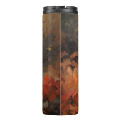 Wirefox Terrier in Herfst laat Herfst Inspire Thermosbeker (Achterkant)