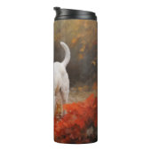 Wirefox Terrier in Herfst laat Herfst Inspire Thermosbeker (Geroteerd rechts)