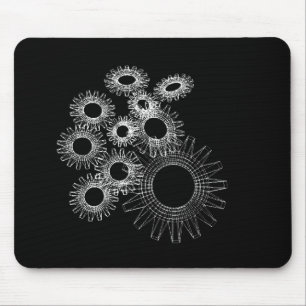 Wireframe, driedimensionaal skelet-model muismat
