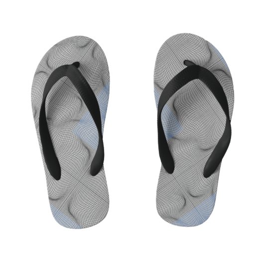 Wireframe patroon 08.B LGrey BG Kinder Teenslippers (Voetbed)