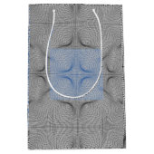 Wireframe patroon 08.B LGrey BG Medium Cadeauzakje (Voorkant)