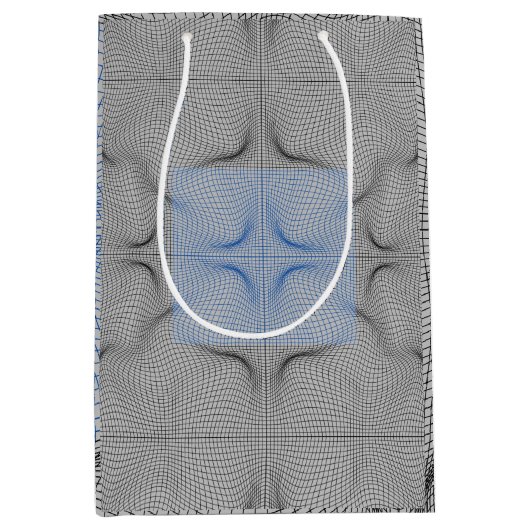 Wireframe patroon 08.B LGrey BG Medium Cadeauzakje (Voorkant)