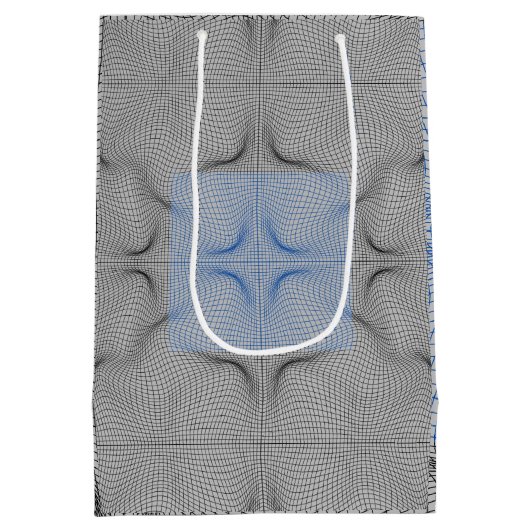 Wireframe patroon 08.B LGrey BG Medium Cadeauzakje (Achterkant)