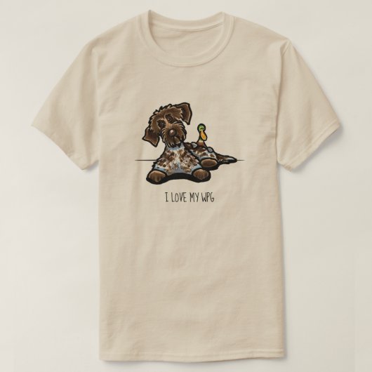 Wirehaated Pointing Griffon op maat T-shirt (Design voorkant)