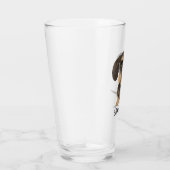 Wirehaered Dachshund | Cute Cartoon Dog Teckel Glas (Rechts)