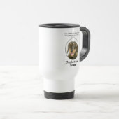 Wirehaered Dachshund Mam Travel Mug Reisbeker (Voorkant rechts)