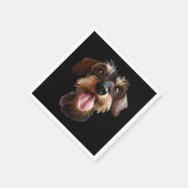 Wirehaered Dachshund Servet (Hoek)