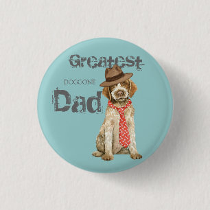 Wirehaered Pointing Griffon Dad Ronde Button 3,2 Cm