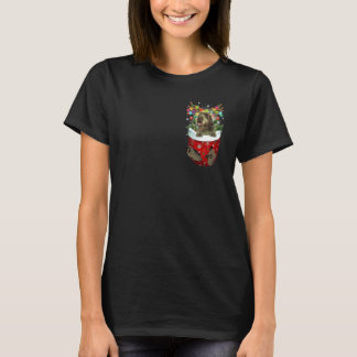 Wirehaered Pointing Griffon Snow Pocket Dogs Chri T-shirt