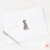 Wirehaered Pointing Griffon Sticker (Envelop)