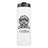 Wirehaered Pointing Griffon Thermosbeker (Voorkant)