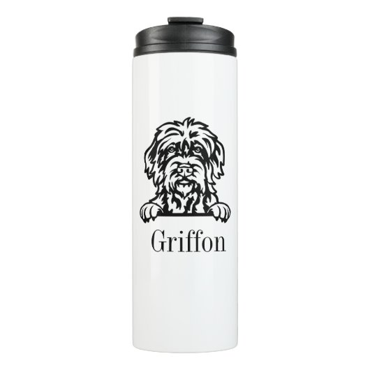 Wirehaered Pointing Griffon Thermosbeker (Voorkant)
