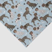 Wirehaered Pointing Griffon Tissuepapier (Detail)