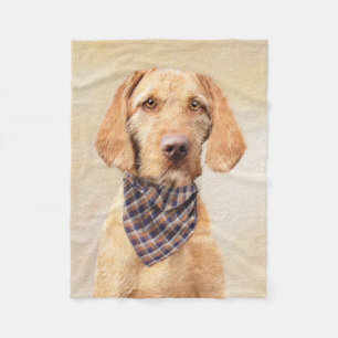 Wirehaered Vizsla-schildering - Cute Original Dog Fleece Deken