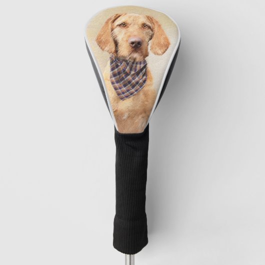 Wirehaered Vizsla-schildering - Cute Original Dog  Golfheadcover (Voorkant)