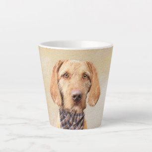 Wirehaered Vizsla-schildering - Cute Original Dog Latte Mok