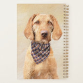 Wirehaered Vizsla-schildering - Cute Original Dog  Planner (Achterkant)