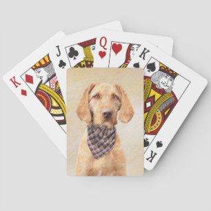 Wirehaered Vizsla-schildering - Cute Original Dog Pokerkaarten