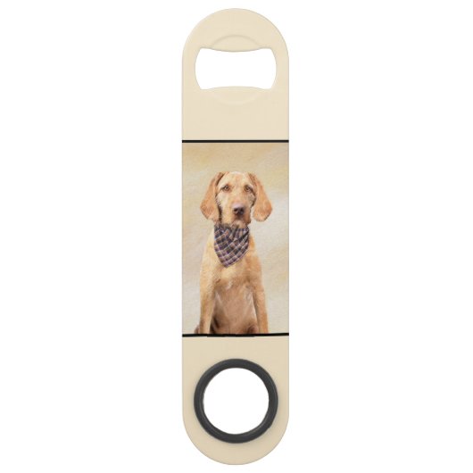 Wirehaered Vizsla-schildering - Cute Original Dog Speed Flessenopener (Achterkant)