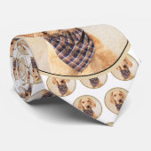 Wirehaered Vizsla-schildering - Cute Original Dog Stropdas (Opgerold)