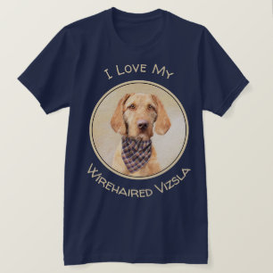Wirehaered Vizsla-schildering - Cute Original Dog  T-shirt