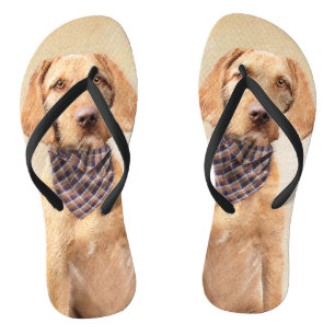 Wirehaered Vizsla-schildering - Cute Original Dog Teenslippers
