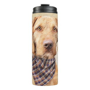 Wirehaered Vizsla-schildering - Cute Original Dog Thermosbeker