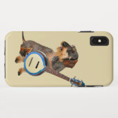 Wirehair Dachshund Plays Banjo Case-Mate iPhone Case (Achterkant (horizontaal))