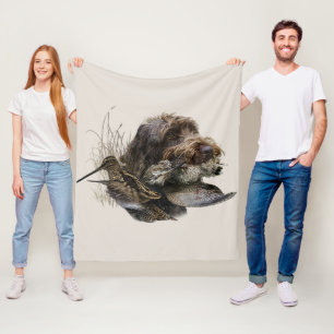 Wirehaire Pointing Griffon, Woodcock-jacht Fleece Deken