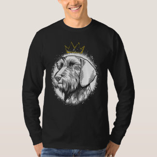 Wirehaired Dachshund with Crown T-shirt