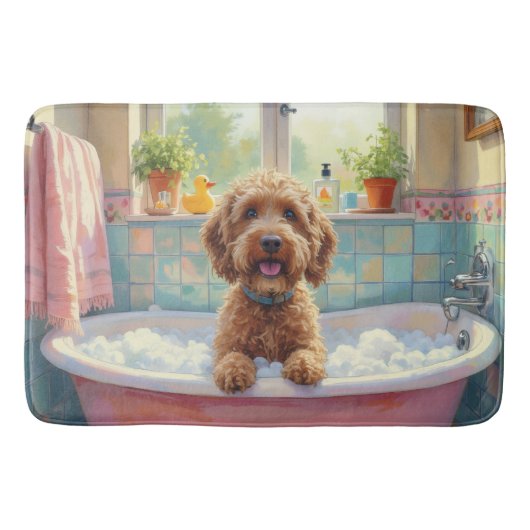 Wirehaired Griffon Bath Decor Badmat (Voorkant)