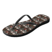 Wirehaired Pointing Dog in Sneeuw Kerstmis Teenslippers (Schuin)