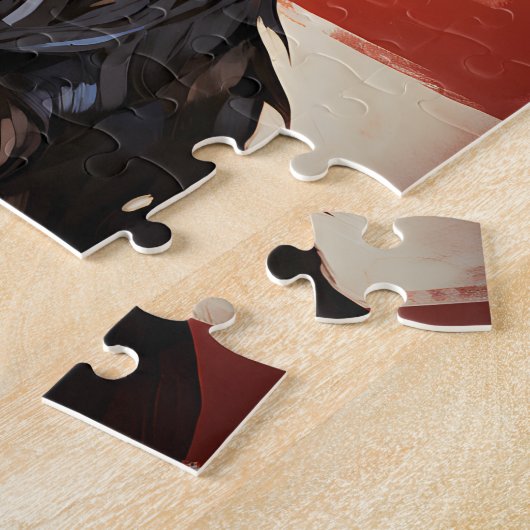 Wirehaired Pointing Griffon 4th of July Independen Legpuzzel (Zijkant)