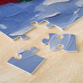 Wirehaired Pointing Griffon Christmas Boat Holiday Legpuzzel (Zijkant)