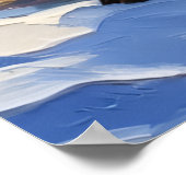 Wirehaired Pointing Griffon Christmas Boat Holiday Poster (Hoek)