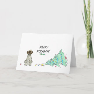 Wirehaired Pointing Griffon Dog Holiday Kaart