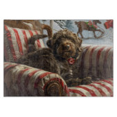 Wirehaired Pointing Griffon Dog Kerstfeest Snijplank (Voorkant)