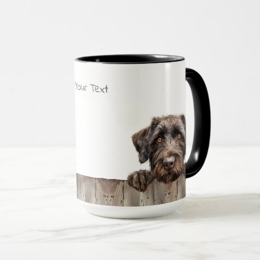 Wirehaired Pointing Griffon Dog Mok (Voorkant rechts)