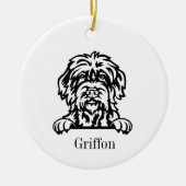Wirehaired Pointing Griffon dog ornament (Voorkant)